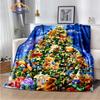 Merry Christmas Series  Santa Blanket Flannel Warmth Soft Plush Sofa Bed Throwing