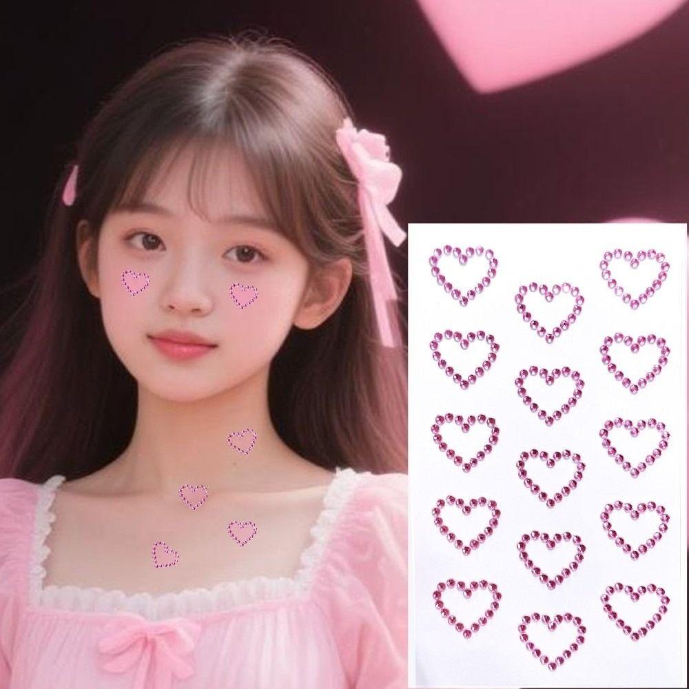 Sparkling Face Temporary Tattoos Makeup Sticker Face Tattoo Sticker  Concert Club