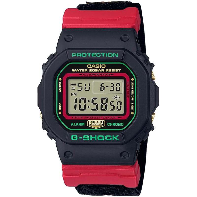

casio G-Shock watch men s ladies unisex digital speed black DW-5600THC-1 [product]