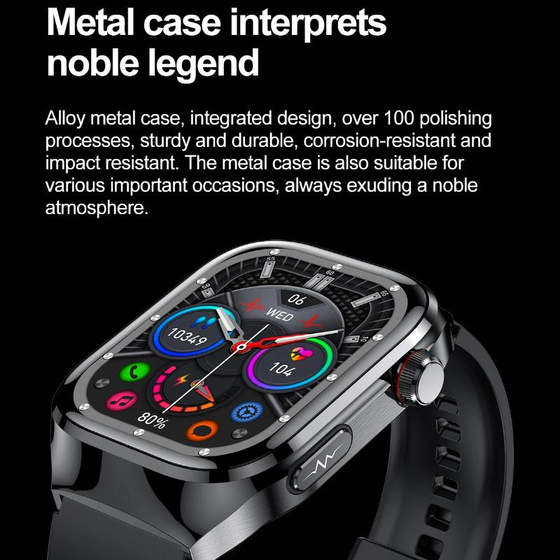 2025 Νέο Ακριβές Ρολόι Smartwatch Μέτρησης Λίπους Αίματος και Ουρικού Οξέος Ανδρικό Μικροφυσική Εξέταση Υγεία Πέντε Οργάνων HealthClock Κλήση Bluetooth Smartwatch