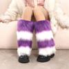Faux Fur Faux Fur Leg Warmers Elastic Openings Fuzzy Boot Covers Fashion Fur Boot Cuffs  Women's