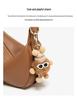 Women's Maillard Style Cowhide Dumpling Crossbody Bag - Trendy Spring/Summer 2025 Shoulder Bag