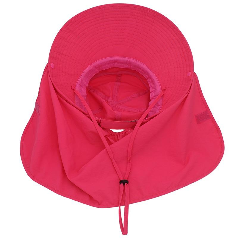 Summer Adult Men's and Women's Outdoor Sun Protection Caps Shawl Caps UV Protection Sun Hat 50 + Fishing Hat Bucket Hat