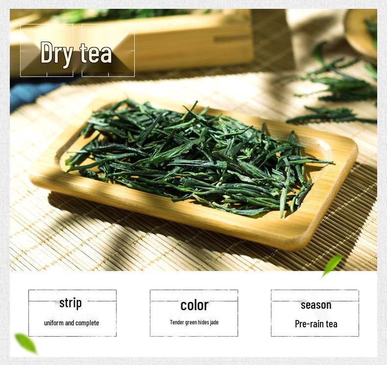 250g New 2025 Pre-Rain Bamboo Leaf Green Tea from Emei Mountain - Sparrow Tongue Silver Needle