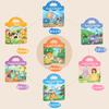 Children'S Fun Portable Bubble Sticker Book, Kindergarten Puzzle Early Education Cartoon Puzzle Paper Toy