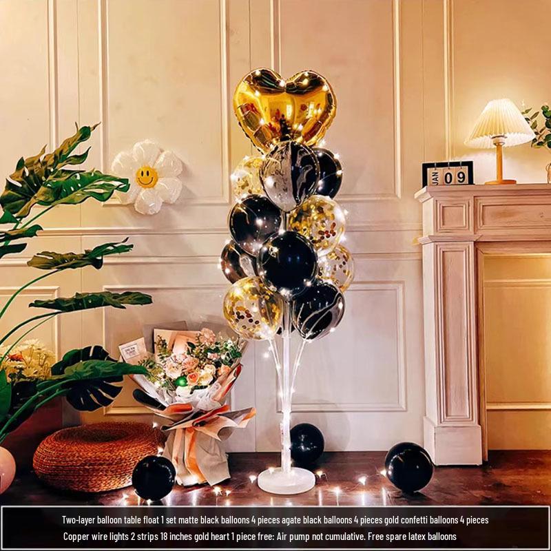 Luminous Balloon Floor Stand for Events: Birthday, Wedding, Anniversary, Party, and More.
