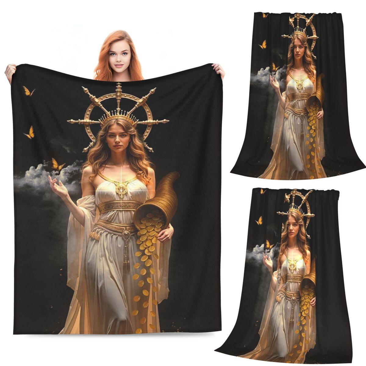 

Goddess Blankets Soft Warm Flannel Throw Blanket Bedding for Bed Living room Picnic Travel Home Couch 80x120cm