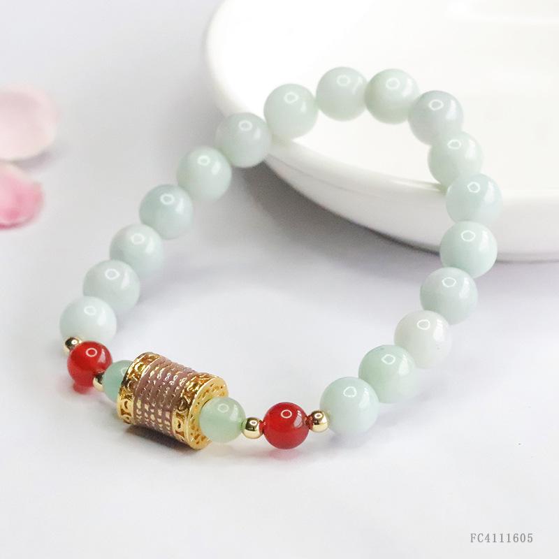 Ximang ximang Shinzue Jadeite Bracelet Five Pieces of Scriptures as Right Rain  Generation S4111605