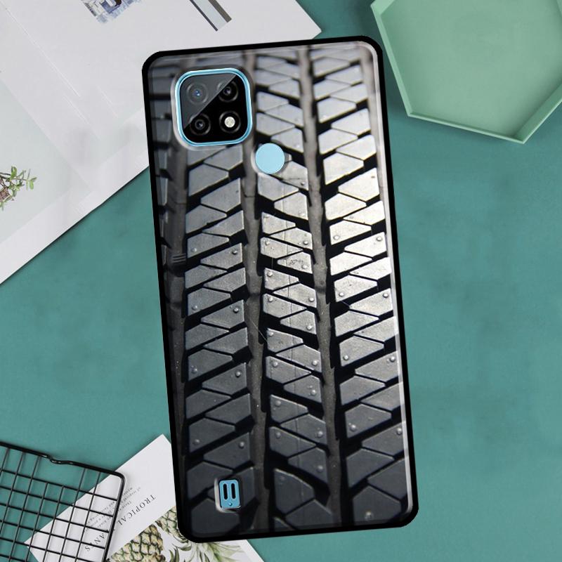 Pneu Roda de roda para OnePlus 10 9 Pro 8T 9R 10R Nord2 Case para Realme 8 Pro 9 GT Neo 3 2 Master 8i 9i Capa