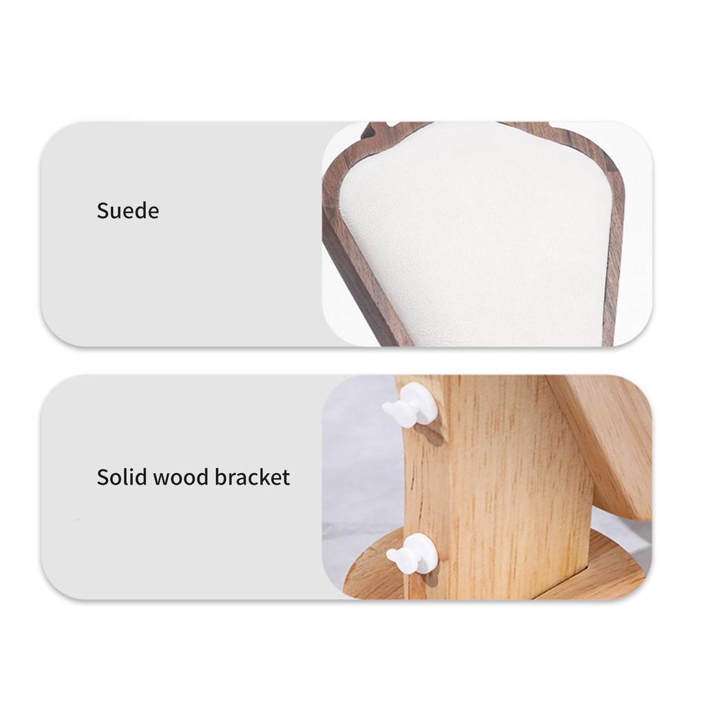 Luxurious Velvets Necklace Display Stand Elegant Jewelry Chain Organizer Rack Neckchain Holder Dresser Top Accessory