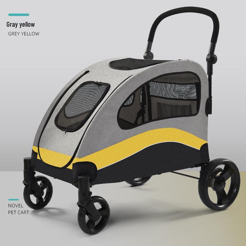 Lightweight, Foldable Pet Stroller for Medium & Large Cats and Dogs, Supports Up To 120 Lbs.