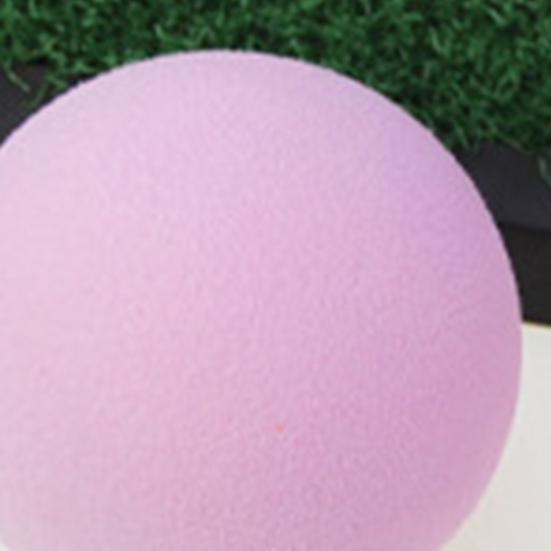 2Pcs 60mm Elastic Solid Color EVA Golf Practice Balls for Outdoor Sports