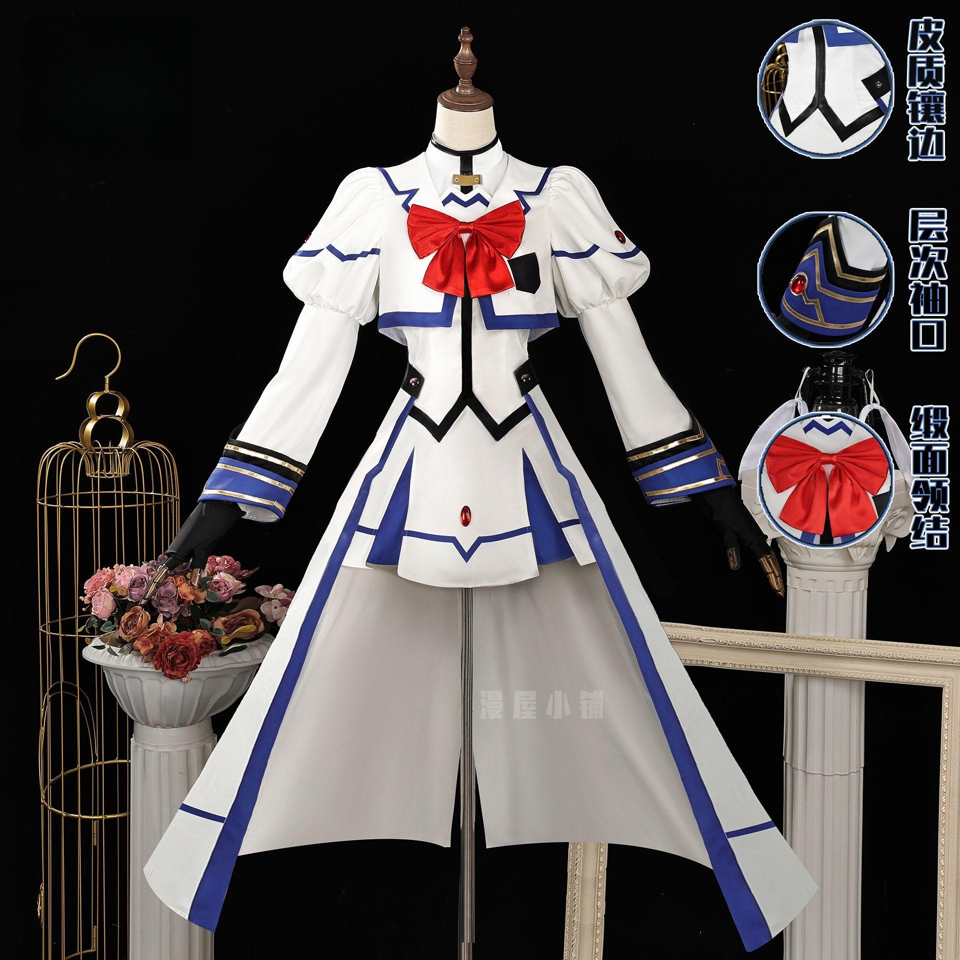 

Anime Magical Girl Lyrical Nanoha Cosplay Costume Uniform Halloween Carnival Party Christmas Play Role Clothes Clothing S