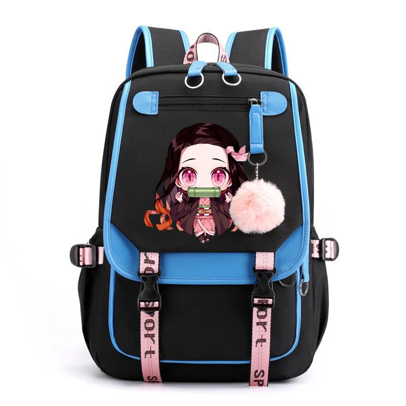 Anime Ghost Destroy Peripheral School Bag Junior High School Student High School Student Male and Female Same College Wind Backpack