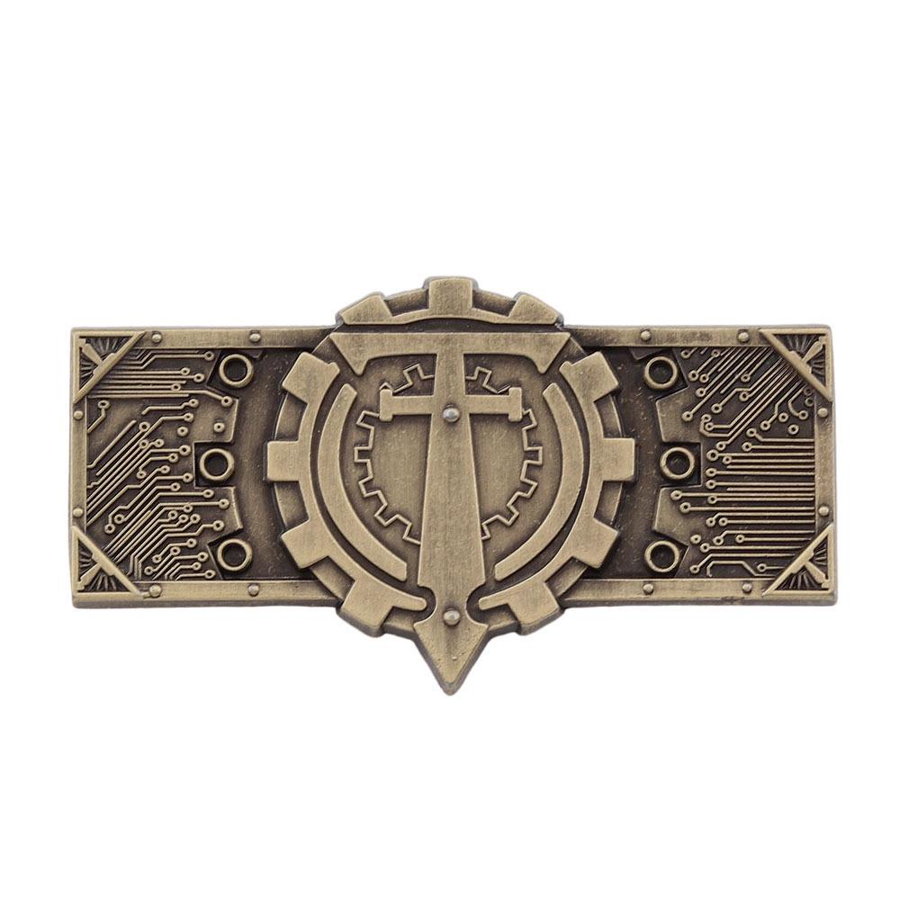 Mechanicus Retro Metal Legion Logo Brooch - Fashion Game Fan Backpack Accessory
