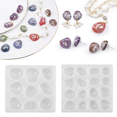 Stampo in silicone a rilascio facile per realizzare ciondoli fatti a mano, struttura in silicone adatta per la creazione di pietre geometriche