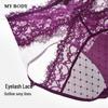 Mybody Women's Polka Dot Lace Low-Rise Briefs