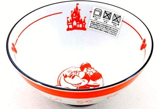 Disney Resort Exclusive Couple Bowl Blue Red Horizontal Line Minnie Mickey