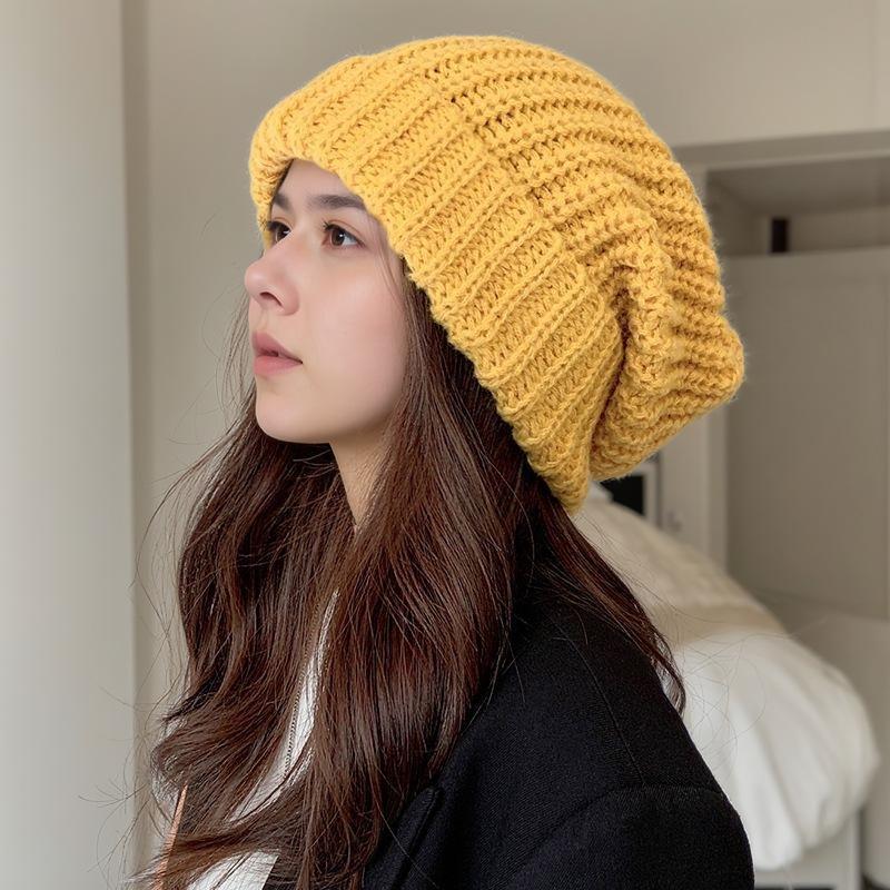 Women's Winter Knit Beanie: Versatile, Fashionable, Warm, and Cold-Proof for Taiwan, Japan, and Korea Markets