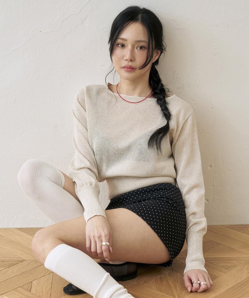 Moleubeu13 Rib Frame Linen Knit (Linen)