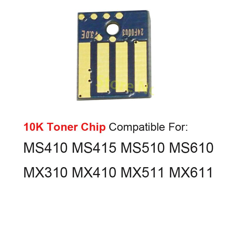 5x Univeral Toner Cartridge Chip for Lexmark MX310 MX410 MX510 MX610 MS310 MS410 MS510 MS610 MS711 MS811 MS812 MX711 MX811 MX812