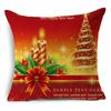 Home Decor Nordic Christmas Red Printed Polyester Pillowcase For Living Room Bedroom Decor Funda De Almohada