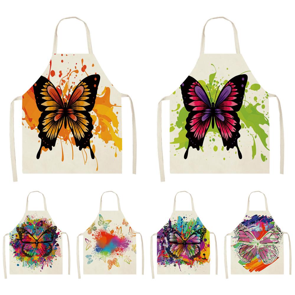 Kreslený motýl Zástěra Pečicí doplňky Ženy Zástěra Kuchyňská Zástěra Kuchyňské doplňky Kavárna Restaurace Restaurace Zástěra