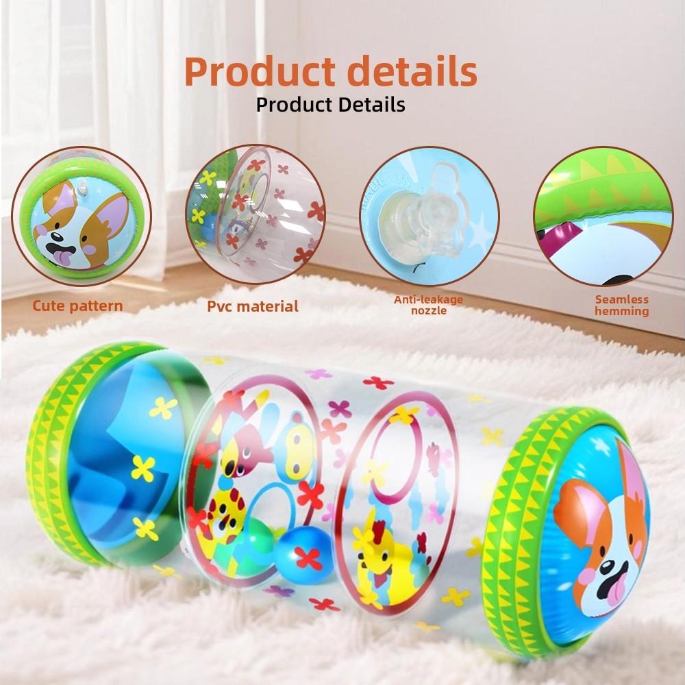 Infant Baby Crawling Rattle Drum With Sound For Early Development And Sensory Play