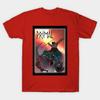 Camiseta Masculina Preta Estampada Primal Transfer Paper Sem Corte Estampa Algodão Camiseta
