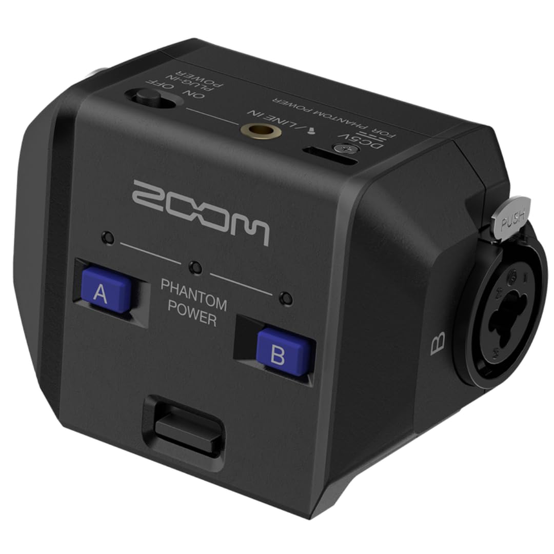 

ZOOM Expansion Unit for H6 H5 and H6 float Features two stereo mini No gain adjustment Stable connection with locking EXH EXH-6e Essential, Studio, чорний