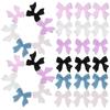 30Pcs Elegant Bow Nail Charms Resin Nail Art Decorations Long Wearing Easy Application for Natural Fake Nails Manicure Ornaments