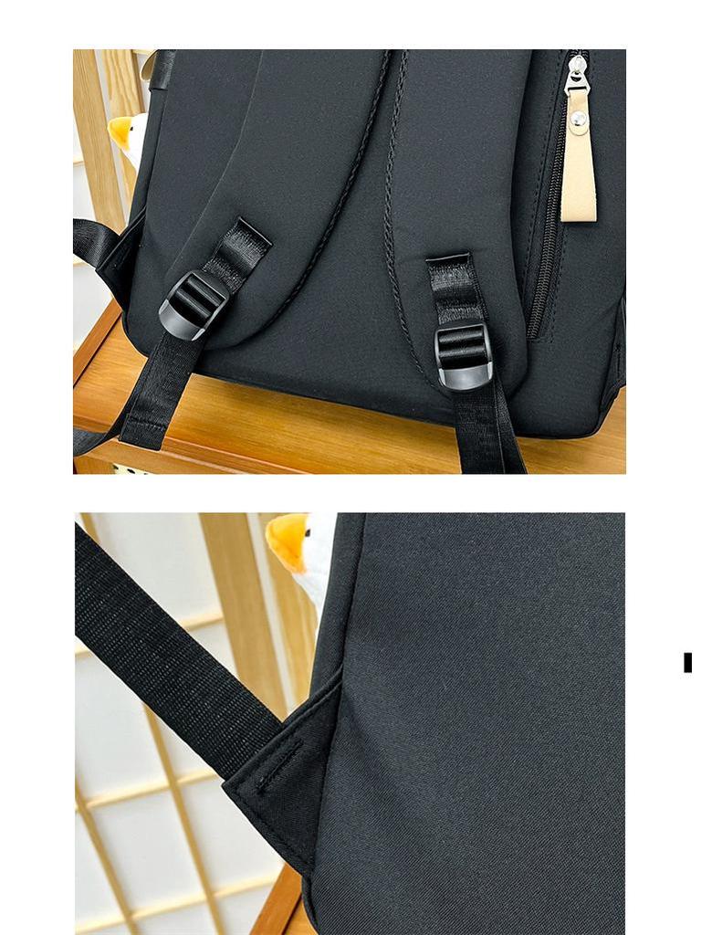 Versatile Cross-Border Campus Style Backpack for Junior High and College Students – Large Capacity, Fashionable Design, Unisex