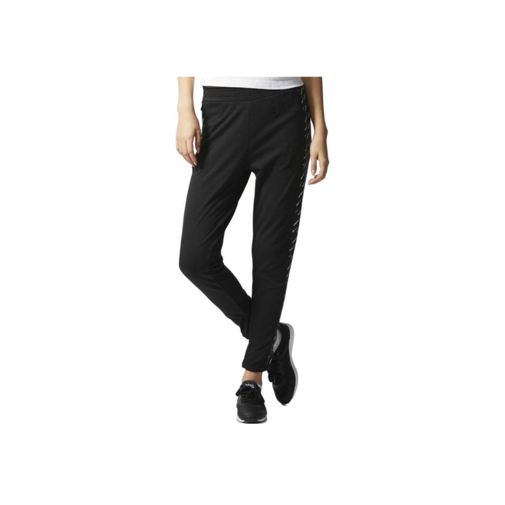 Adidas Neo Letter Print Slim Fit Casual Pants Women Bottoms Black CD1233