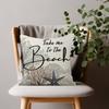 Ocean theme Pillow Case Home Doublesided Printing Short Plush Colorfast Microfiber Cushion Cover
