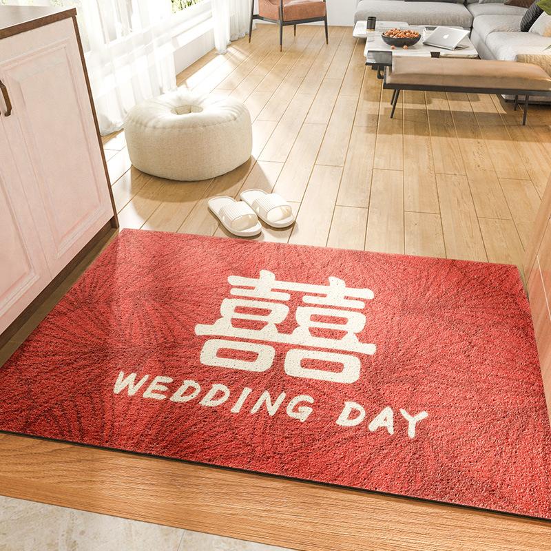 Chinese Home Wear-resistant Dust Entry Carpet Mat Home Festive Entry Balcony Door Mat Non-slip Pvc Mat