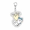 Durable chiikawa anime acrylic keychain DIY cute character layered keychain cross border ready stock anime merchandise accessories
