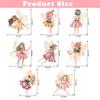 24PCS Fairy Cupcake Toppers Fairies Party Cake Picks Garden Birn Birthday Party Decorations for Elves Theme Baby Shower Supplies