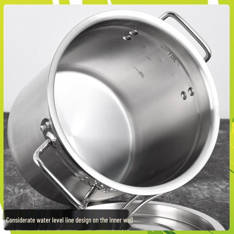 JPHZNB Stainless Steel Soup/Braising Pot with Lid