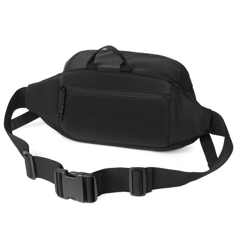 New men's fanny pack, functional breast bag, simple and fashionable shoulder bag, sports fanny pack, large-capacity satchel bag, men's models