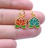 5/10/15 Random Mixed Plant Enamel Flower Charms For Jewelry Making Bulk Diy Girl Women Accessories Lotus Pendant Heart Materials