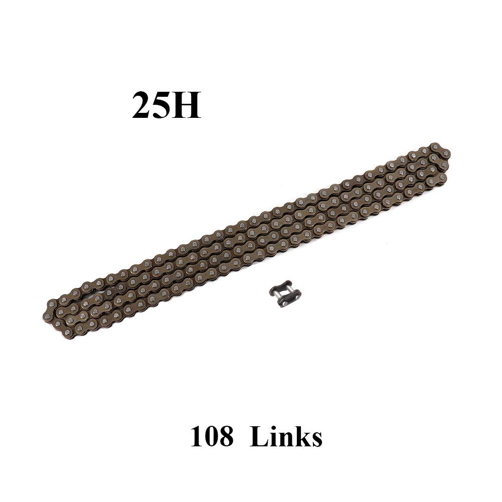 11H 98-116Links Chain with Spare Master Link 17cc 19cc 1 Stroke Engine ATV Quad Go Kart Dirt Pocket Mini Motor Bike Motorcycle