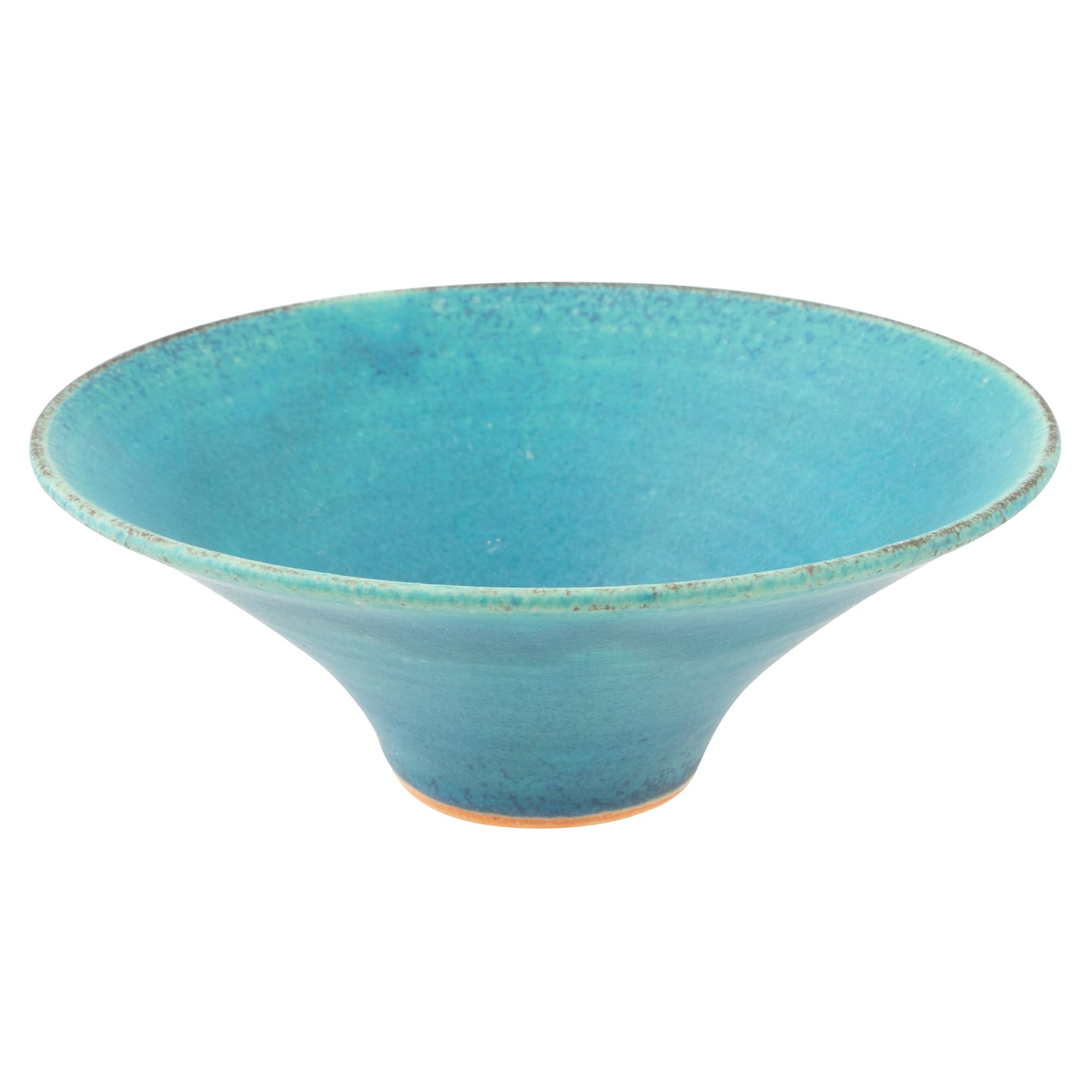 

Marui Seito Shigaraki Ware Hechimon Bowl, Diameter 15cm, Blue Glaze, MR-3-4115