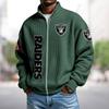 Plus Size NBA Team Hoodie 3D Print Loose Zip-Up Sports Sweatshirt