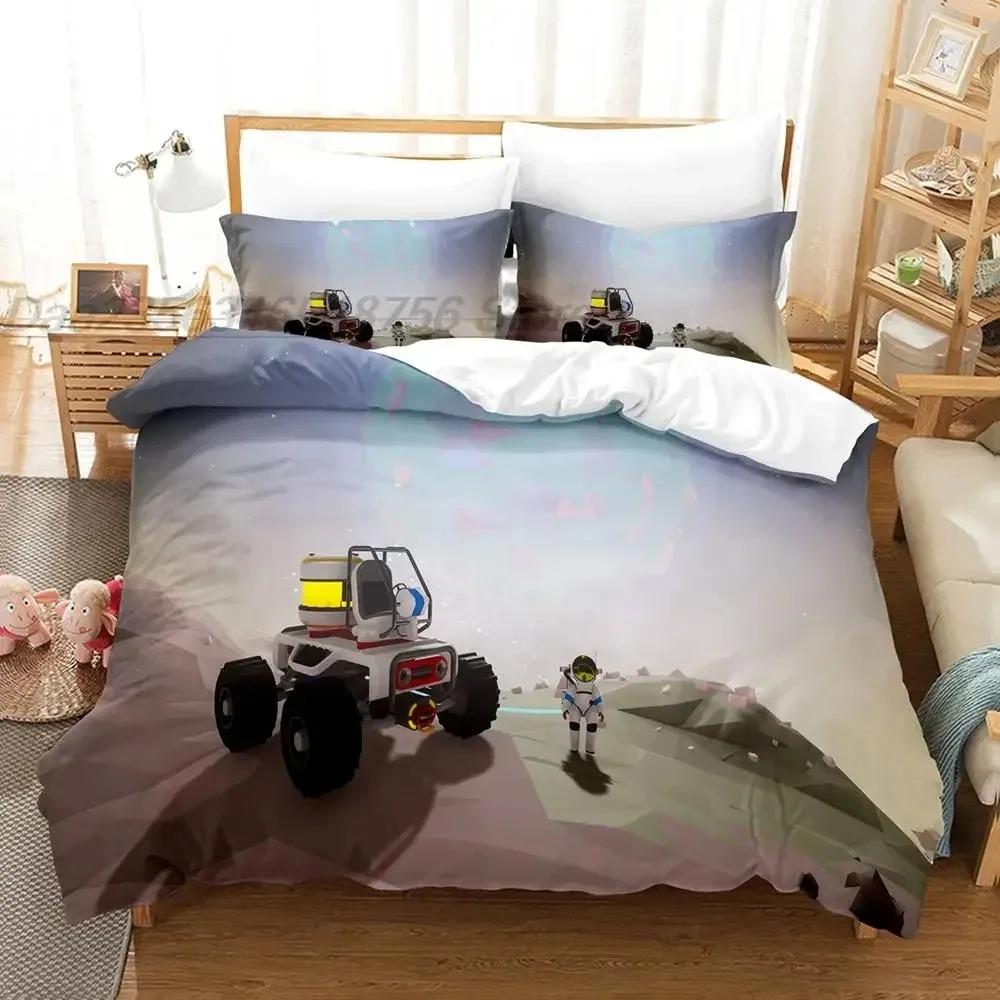 Astroneer Bedding Set Single Twin Full Queen King Size Bed Set Adult Kid Bedroom Duvet cover Sets 3D Print Game bed sheet set