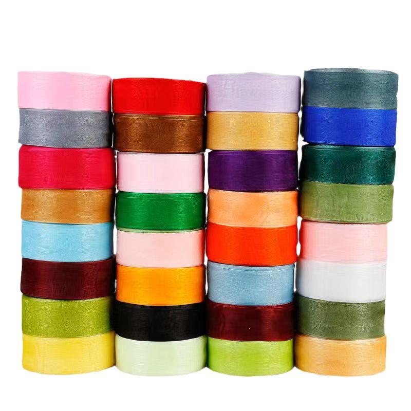 4cm Schneegarn Transparentes Band für DIY Haaraccessoires und Geschenkverpackung