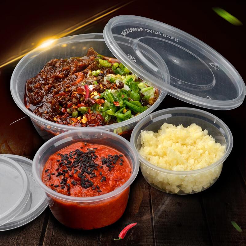 Disposable Round Meal Prep Containers with Lids