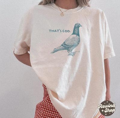 Vtipné tričko holuba Comfort Colors - To je Kuku Grafické tričko - Trička pro milovníky ptáků