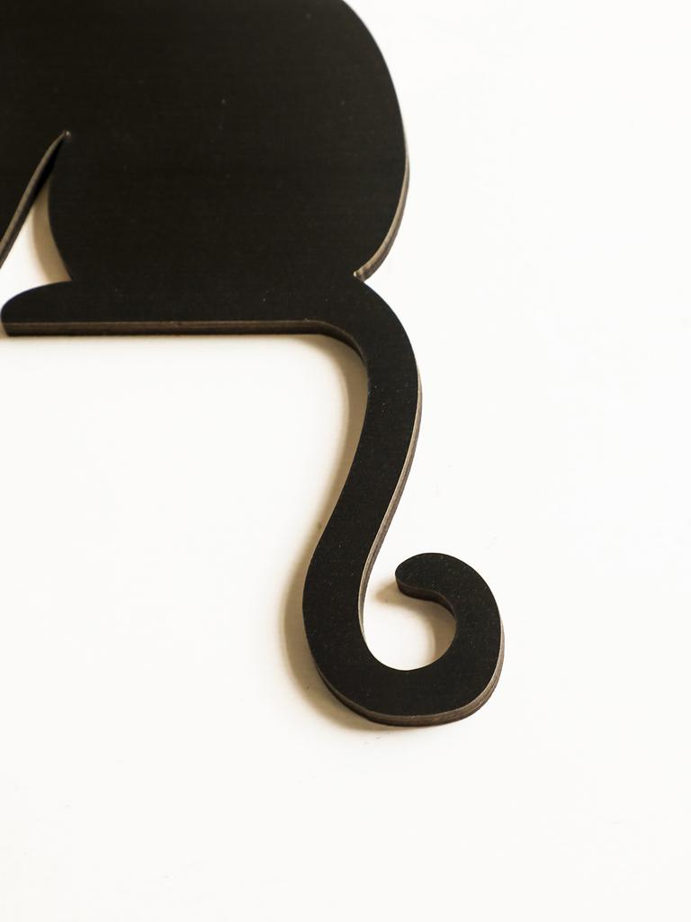 Halloween Black Cat Door Topper Decor, Witch Hat & Bat Design, Wooden Door Frame Ornament for Home, Spooky Party & Haunted House