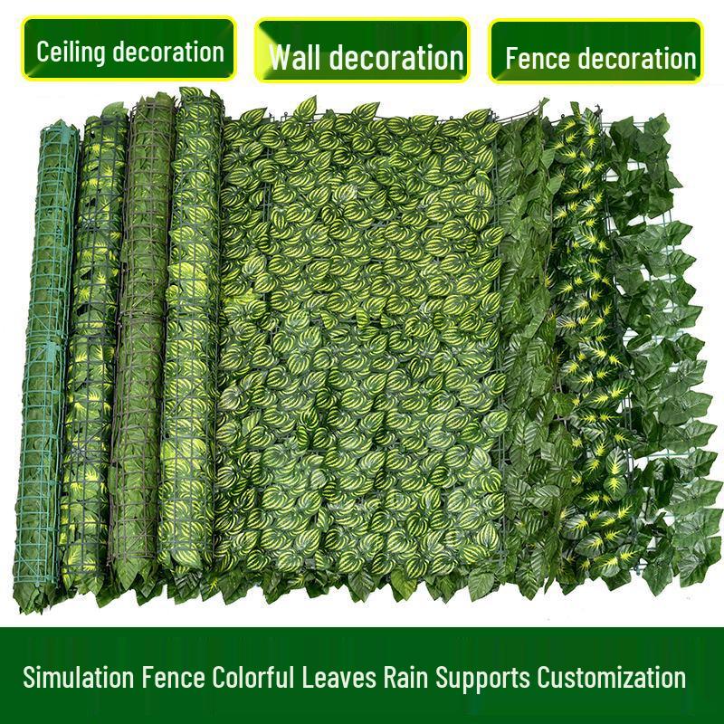 Artificial Leaf Hedge Privacy Screen for Balcony & Home Decor