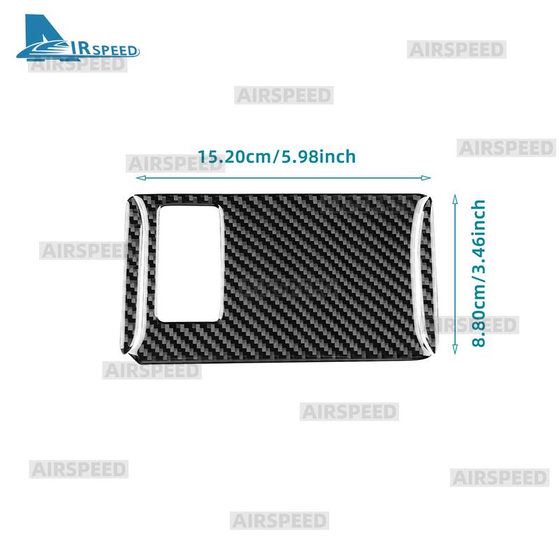 Real Soft Carbon Fiber Car Center Control Gear Shift Panel Electric Handbrake Interior Sticker For BMW i3 2013- Accessories